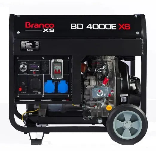 Gerador de Energia Diesel Branco BD4000 XS 4KVA Monofásico AVR 110/220V