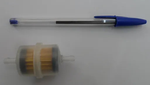 Mini Filtro de Combustível Transparente Para Gasolina 10 Peças