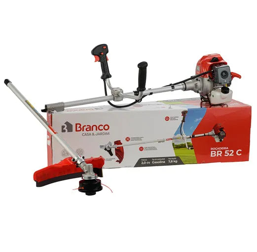 Roçadeira Profissional Branco BR52C 52cc - Melhor Custo-Benefício 2026