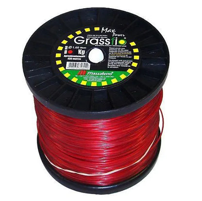 Bobina de Fio de Nylon Para Roçadeira 2,4mm Quadrado 2KG
