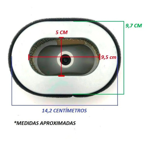 Filtro de Ar Diesel Motor 10hp 13hp – Geradores BD6500 BD8000 TDG7000 TDG8500