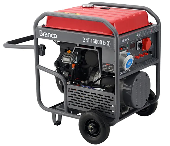 Gerador de Energia Branco B4T 16000E3 17kVA Trifásico 380V Partida Elétrica
