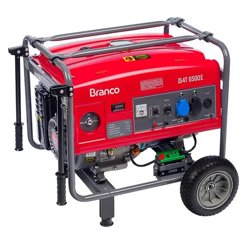 Gerador de Energia Branco B4T 6500E 6 kVA Partida Elétrica Monofásico