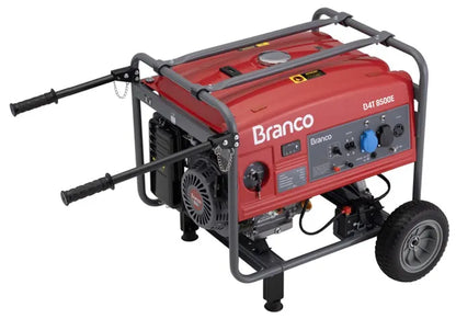 Gerador de Energia Branco B4T 8500E 7 KVA Partida Elétrica 110/220V