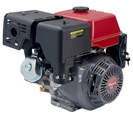 Motor Gasolina Branco B4T 16.5E 16.5HP 458cc 4 Tempos Partida Elétrica e Manual