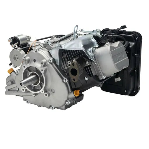 Motor Gasolina Branco B4T 19 PE 19HP 622cc Partida Elétrica e Manual Eixo Cônico Para Gerador