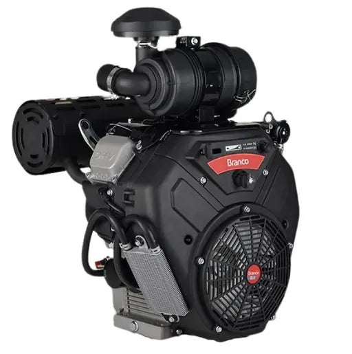 Motor Gasolina Branco B4T 35E 35HP 999cc 2 Cilindros Partida Elétrica Eixo 36mm Filtro Ciclônico Duplo