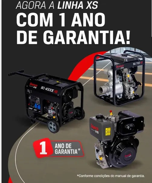 Motor Diesel Branco BD7.0H XS Partida Manual 7hp
