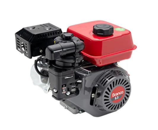 Motor Gasolina Branco B4T 6.5HP 3600 RPM 4 Tempos Partida Manual Filtro Ciclônico