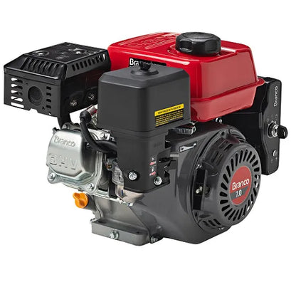 Motor Gasolina Branco B4T 7HP 212cc 4 Tempos Partida Elétrica e Manual Multiuso