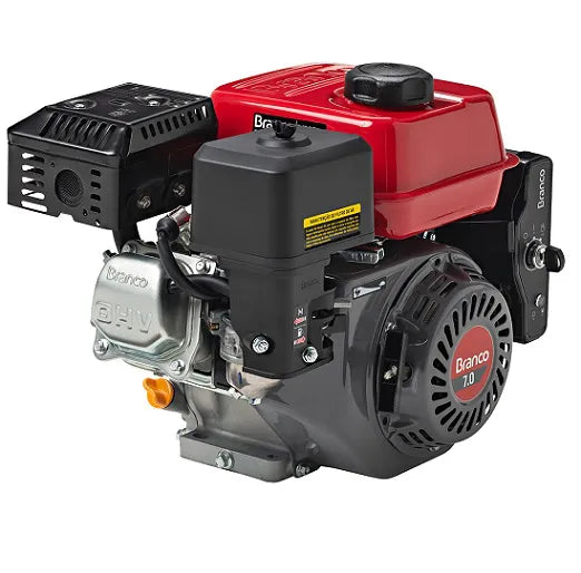 Motor Gasolina Branco B4T 7HP 212cc 4 Tempos Partida Elétrica e Manual Multiuso