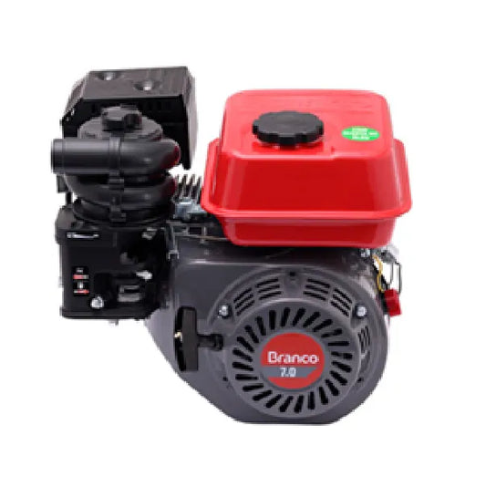 Motor Gasolina Branco B4T 7HP 3600 RPM 4 Tempos Partida Manual Filtro Ciclônico