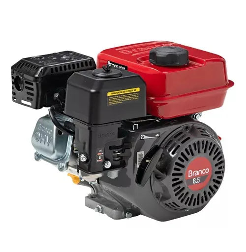 Motor Gasolina Branco B4T 8,5 HP 270cc Partida Manual – Sensor de Óleo Eixo 1"